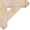 Ekena Millwork Traditional Arts and Crafts Smooth Bracket w/ Offset Brace, Douglas Fir, 7 1/2"W x 24"D x 24"H BKT0806X24X24TRA03SDF - alternate 2